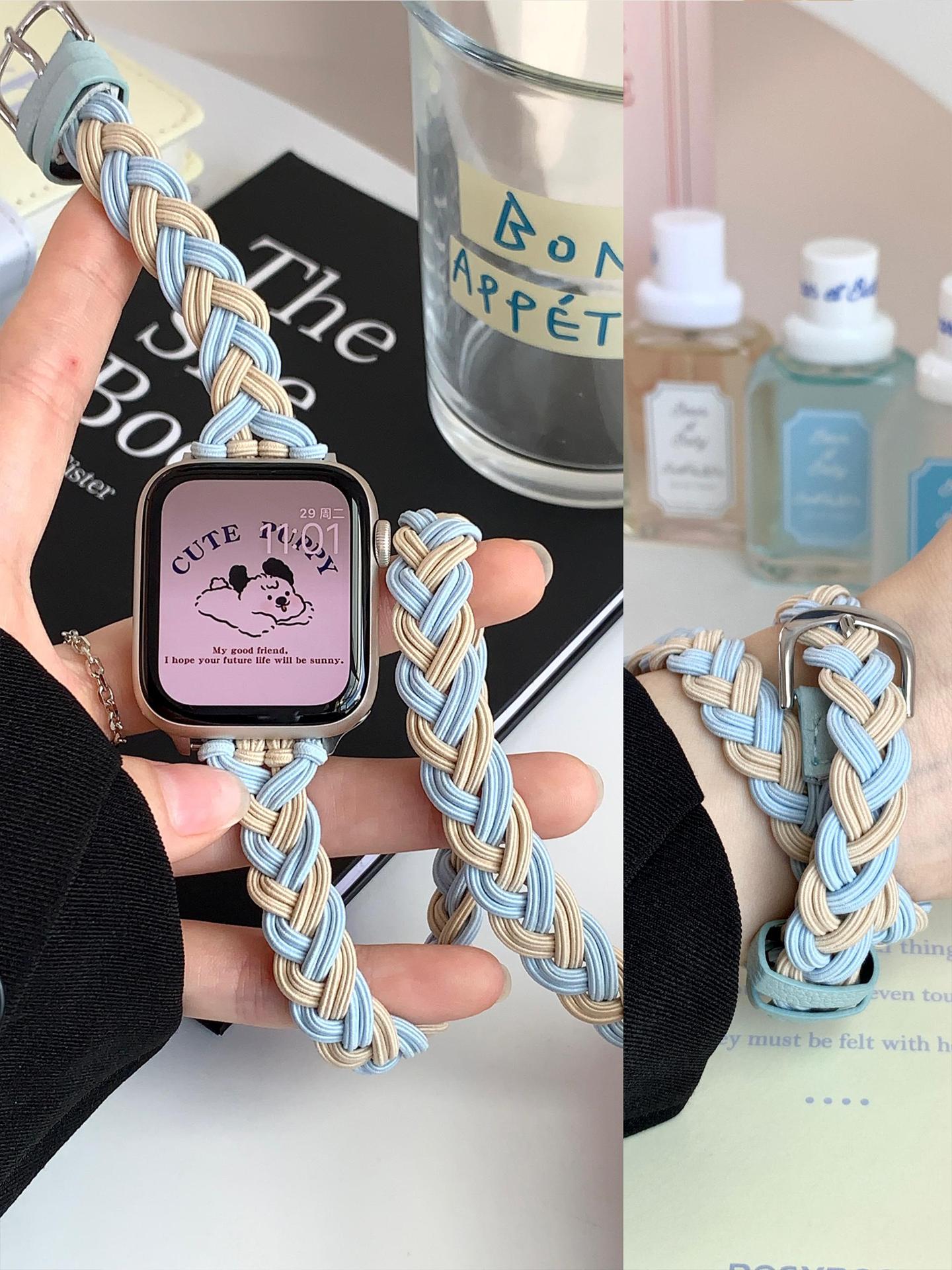 Woven Double-loop Nylon-Lederarmband
