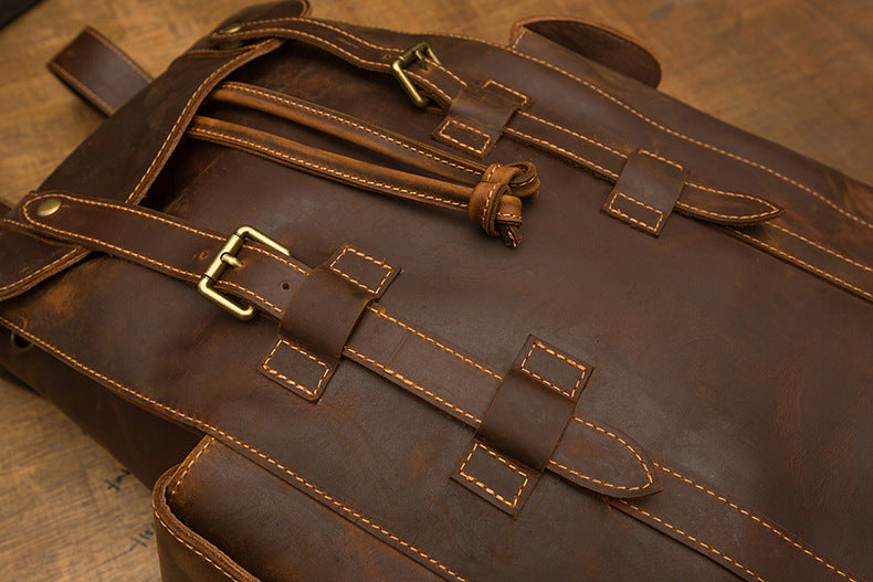 Retro Lederrucksack für Herren