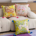 Samt-Kissenbezug mit Hunde-Print | LuxeStyle