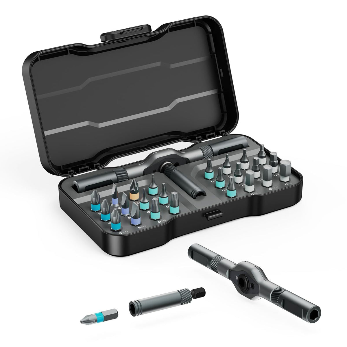 24-in-1 Ratschenschraubendreher-Set – Bild 3 | LuxeStyle