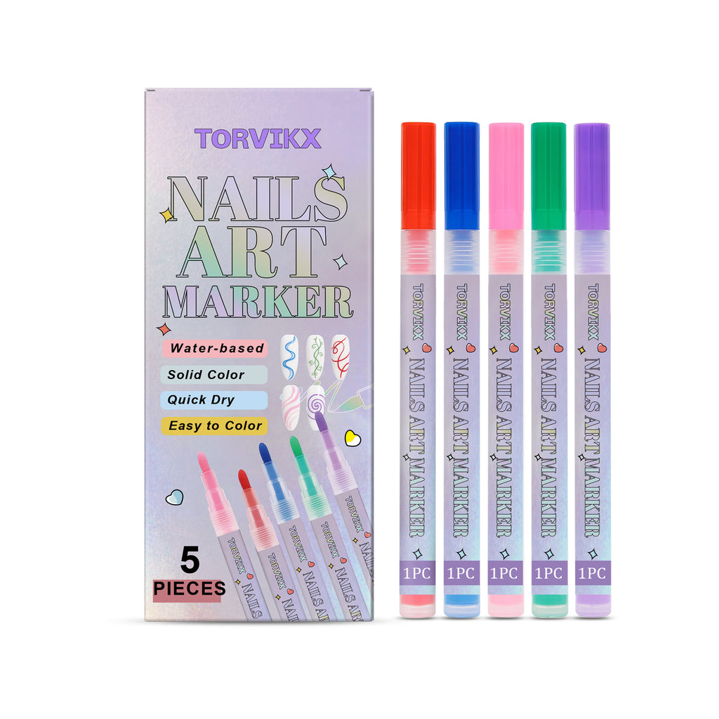Nail Graffiti Pen Set – 5 UV Marker