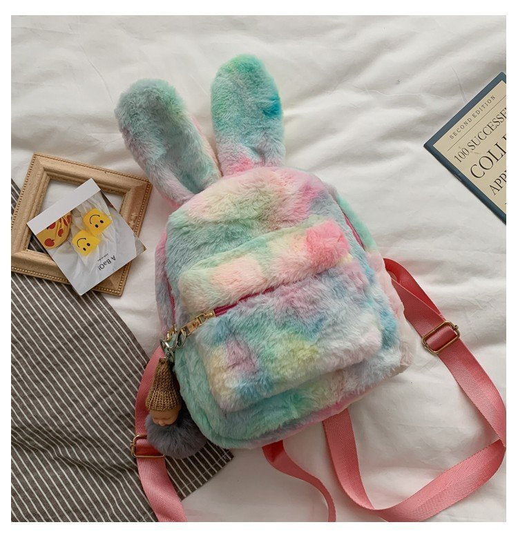 Plüsch-Rucksack mit Hasenohren für Kinder