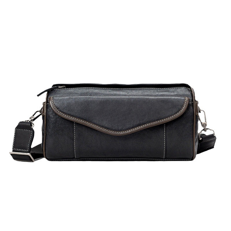 Vintage Crossbody Bag aus Leder für Herren – Ansicht 5