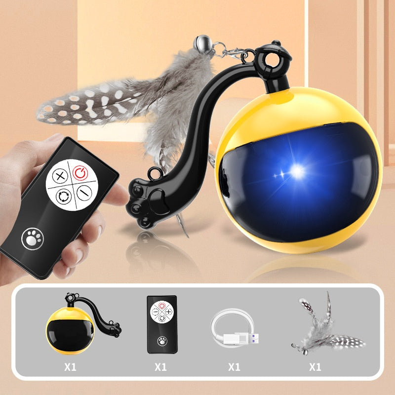 Rotierender Katzen-Teaser Ball mit Licht & Sound