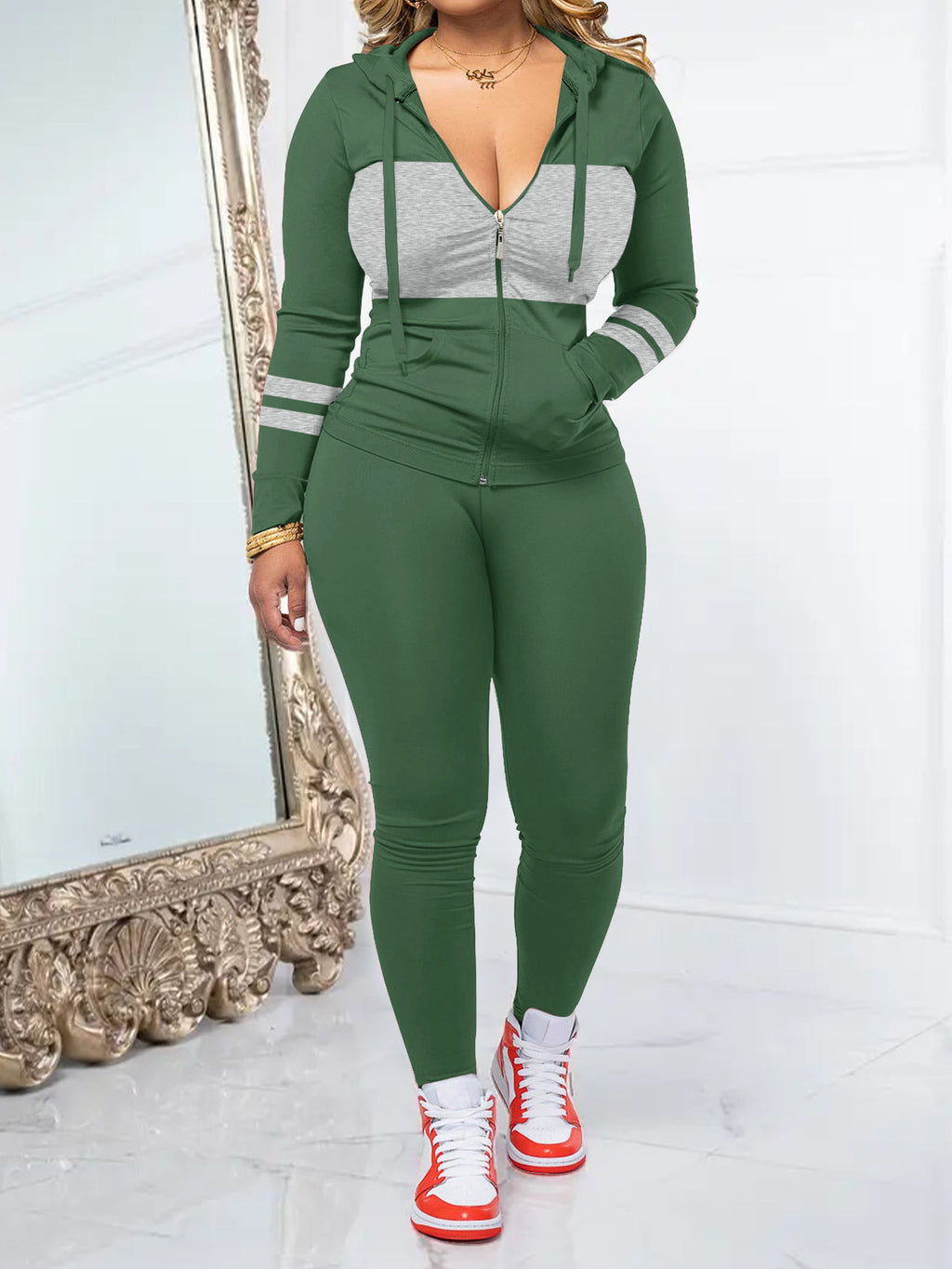 Eleganter Zweiteiler mit Rundhals-Top & Hose