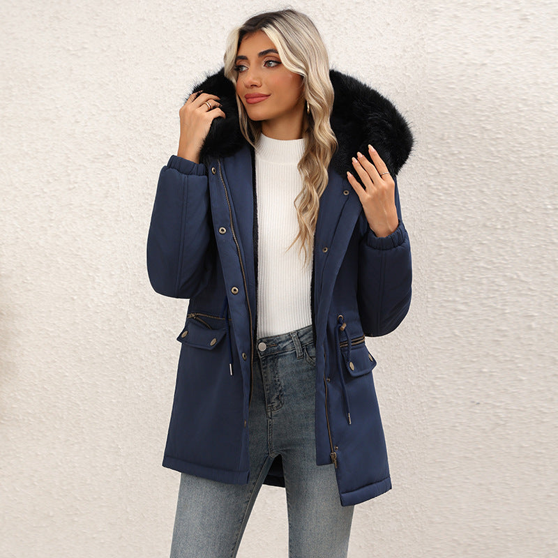 Fleecegefüllte Baumwolljacke mit Kapuze – Bild 3 | LuxeStyle