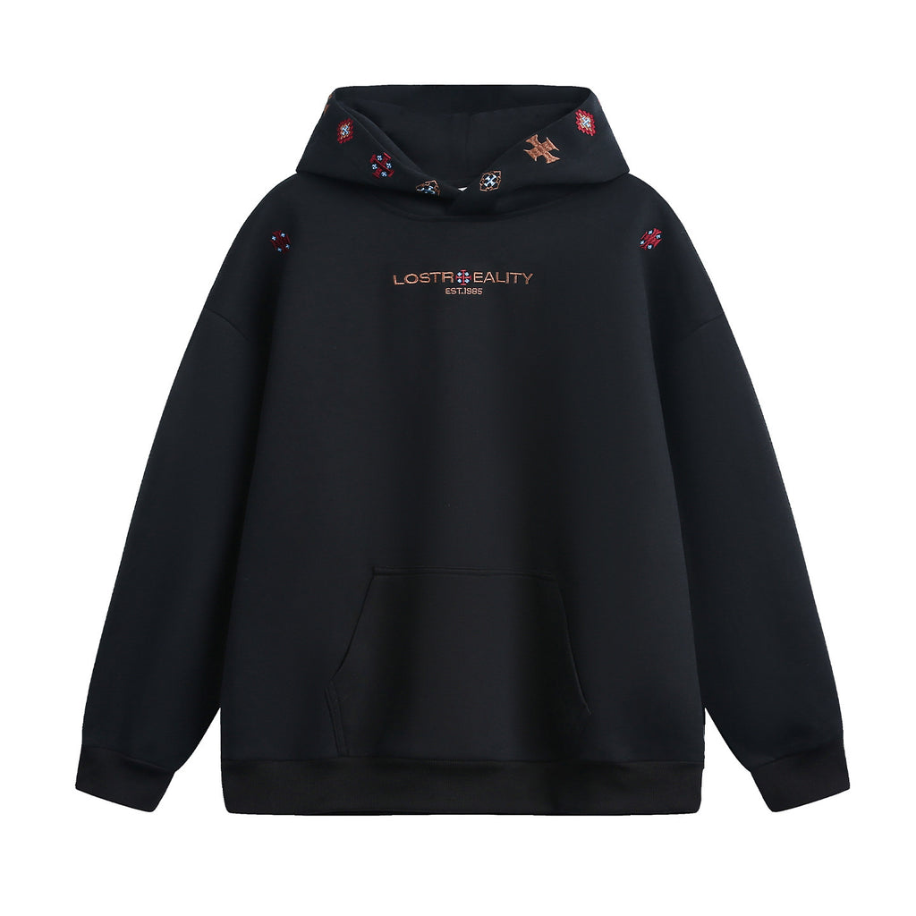 Ethnischer Hoodie mit Stickerei