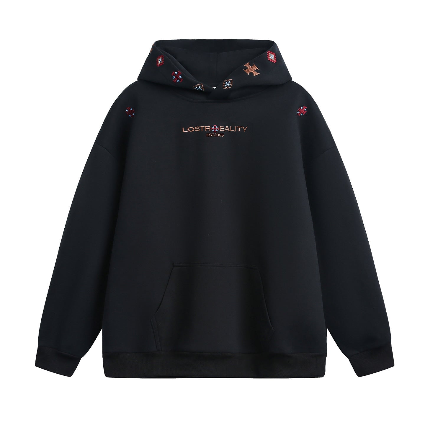 Ethnischer Hoodie mit Stickerei