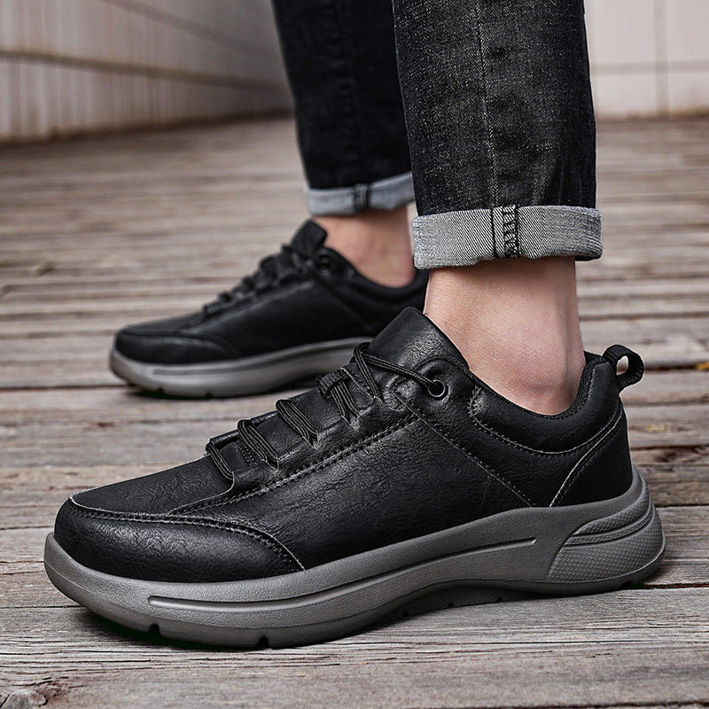 Britische Low-Top Leder-Sneaker für Herren
