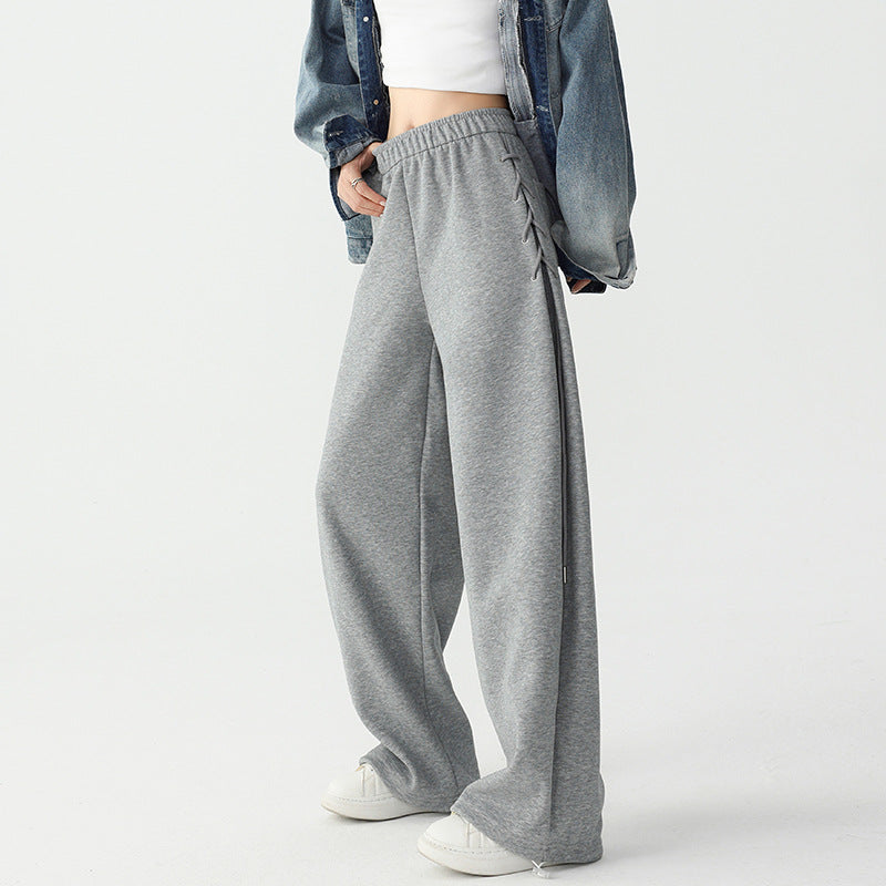 Weite Freizeithose aus Baumwoll-Mix