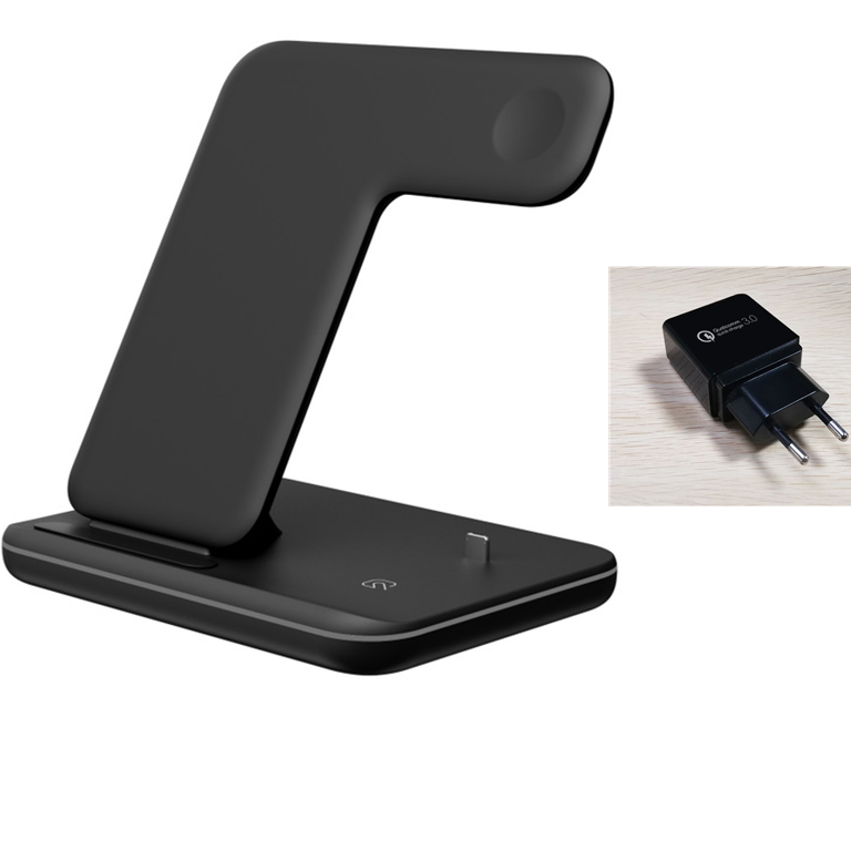 3-in-1 Wireless Ladestation für Apple & Android