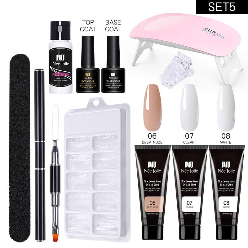 Manicure Gel-Set für Nagelverlängerung