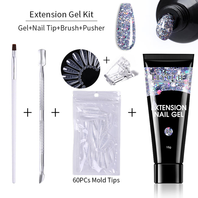 Nagelverlängerungs-Gel-Kit, 15ml