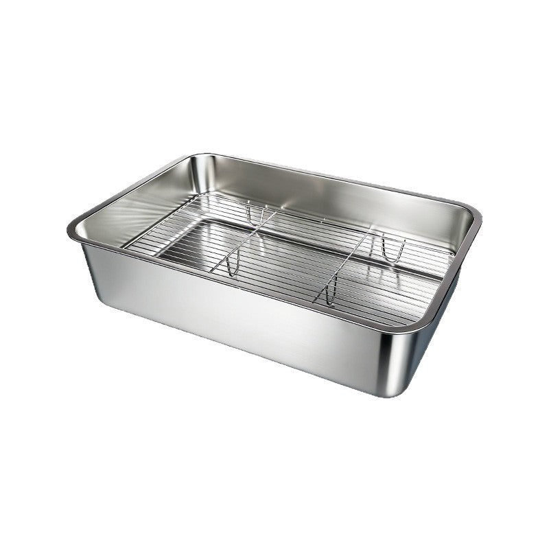 Tier-Toilette aus Edelstahl