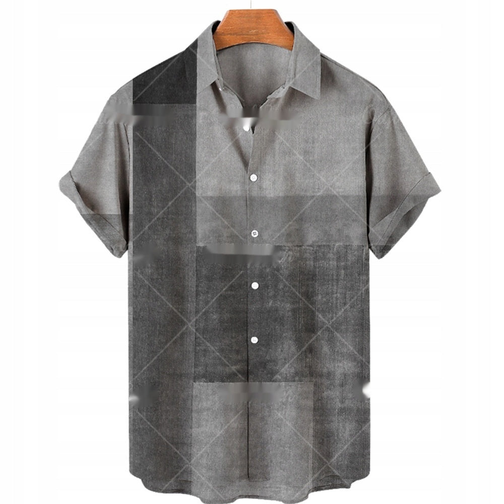 Kurzarm-Shirt mit 3D-Blumenprint für Herren – Bild 3 | LuxeStyle