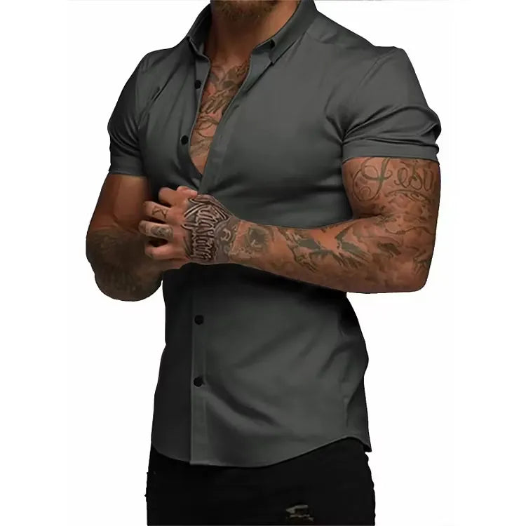 Herren Fitness-Shirt Kurzarm – Bild 14 | LuxeStyle
