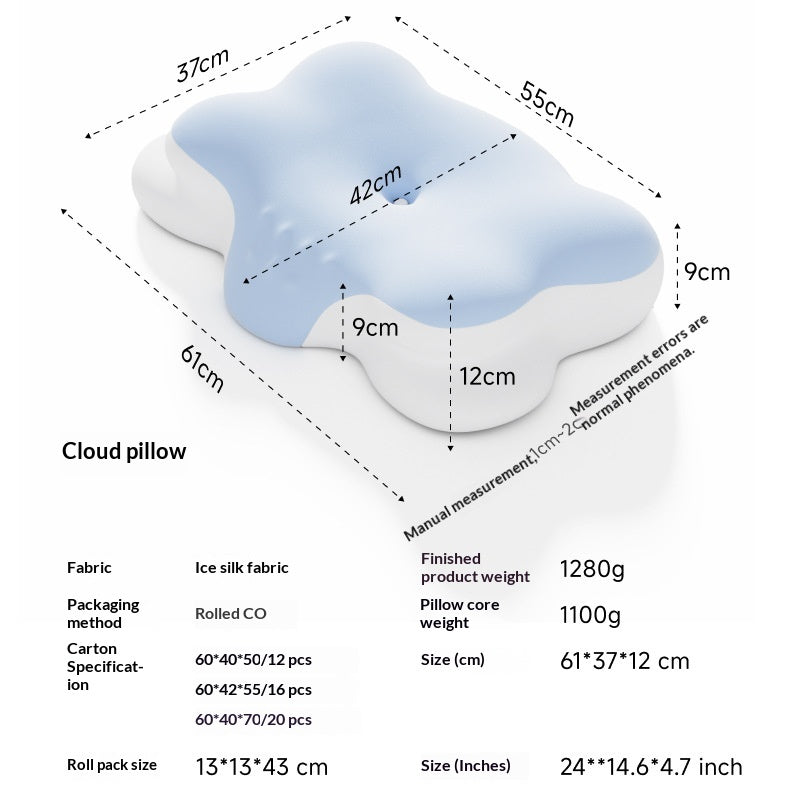 Wolkenkissen für Nackenstütze und besseren Schlaf