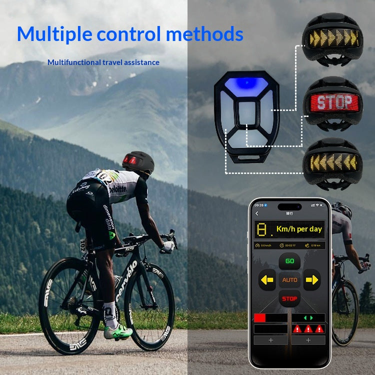 Velohelm mit App-gesteuertem LED-Display