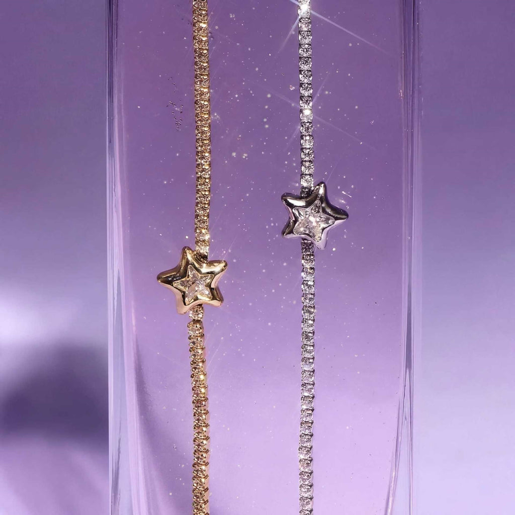 Sternenarmband mit Zirkonia-Pavé