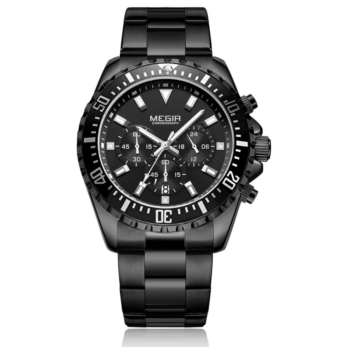 Sportliche Business-Armbanduhr mit Kalender und Leuchtzeigern – Bild 4 | LuxeStyle