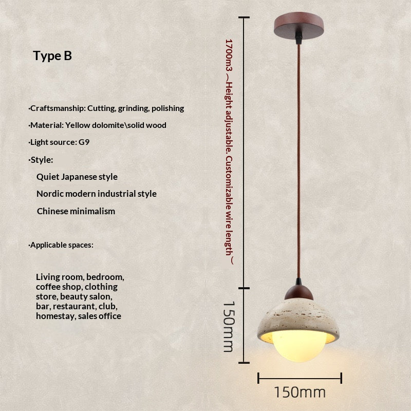 Wabi-Sabi Pendelleuchte Cremeweiss