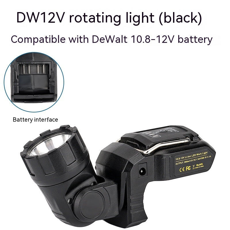 LED-Drehlampe, wiederaufladbar