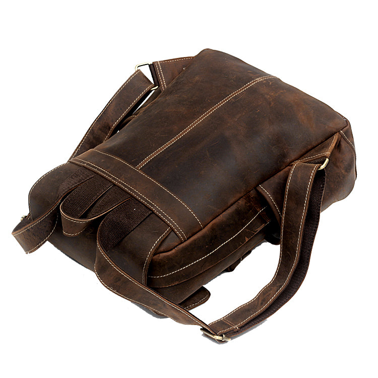 Lederrucksack «Crazy Horse» im Retro-Stil – Bild 6 | LuxeStyle