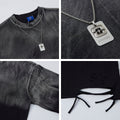 Ombre Washed-Look Loose-Fit Baumwollshirt