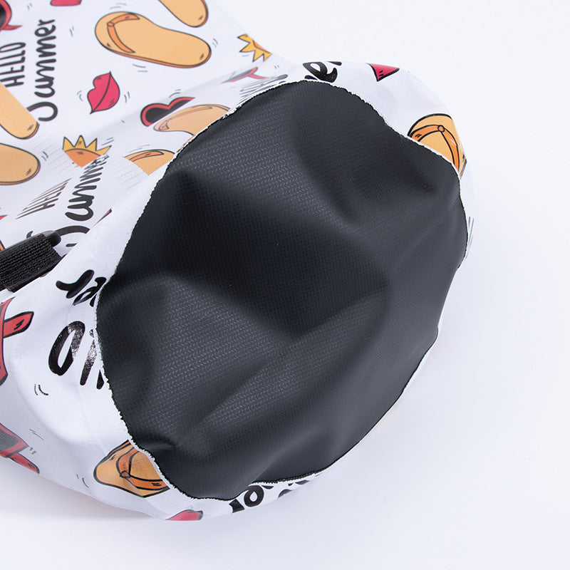 Wasserdichter Dry Bag mit Blumenprint, 10L