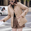 Damen-Steppjacke mit Rautenmuster