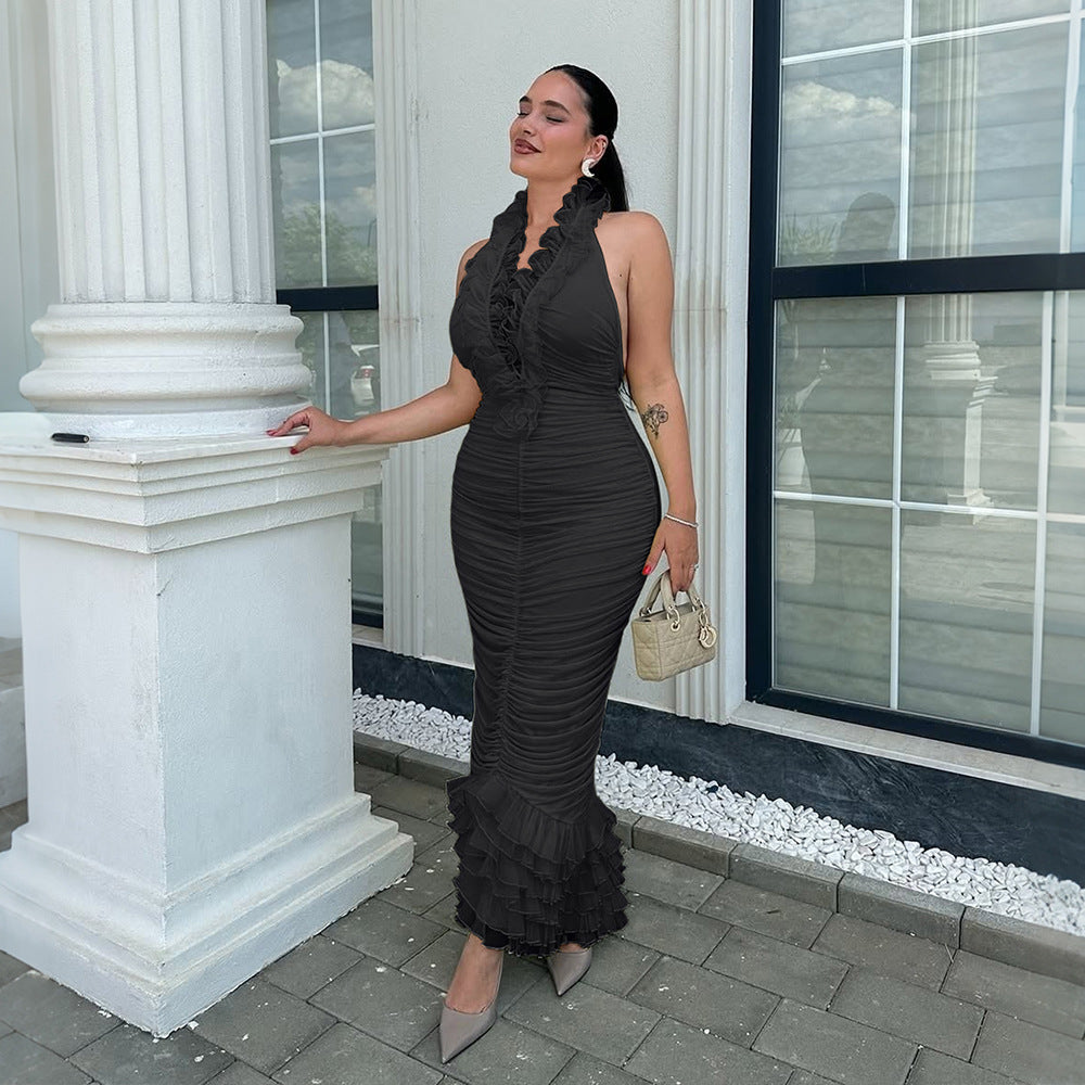 Halter-Abendkleid