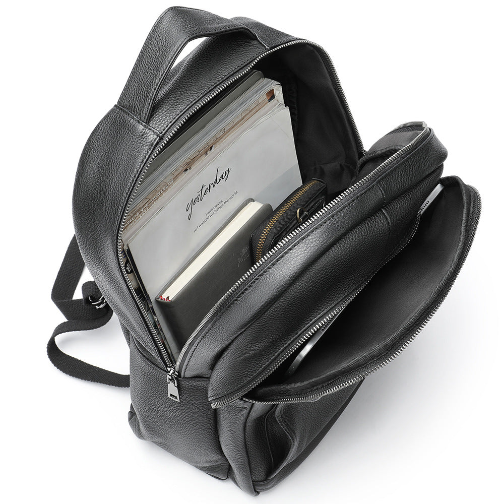 Rindsleder-Rucksack für Herren – Bild 1 | LuxeStyle