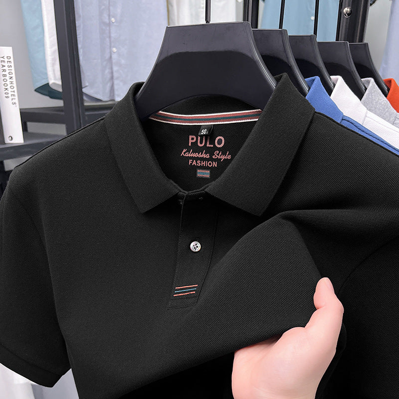 Polo-Shirt Kurzarm Sommer Revers Baumwolle