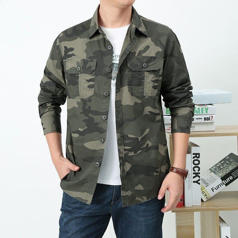Loose Camouflage Hemd für Herren – Bild 2 | LuxeStyle