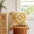 Geometrisches Tufted Kissen