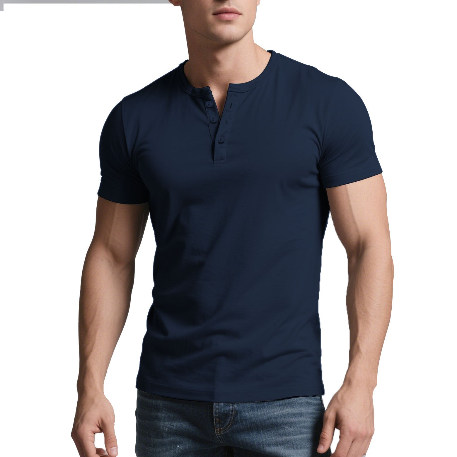 Herren Casual Crew-Neck Slim Fit T-Shirt