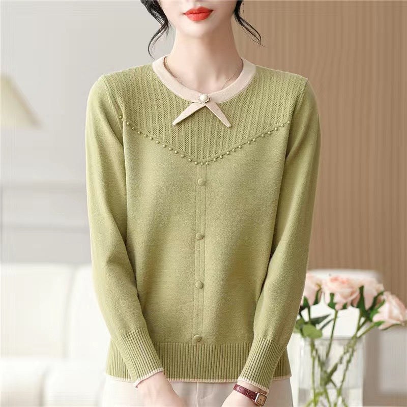 Geometrisches Pullover-Sweater