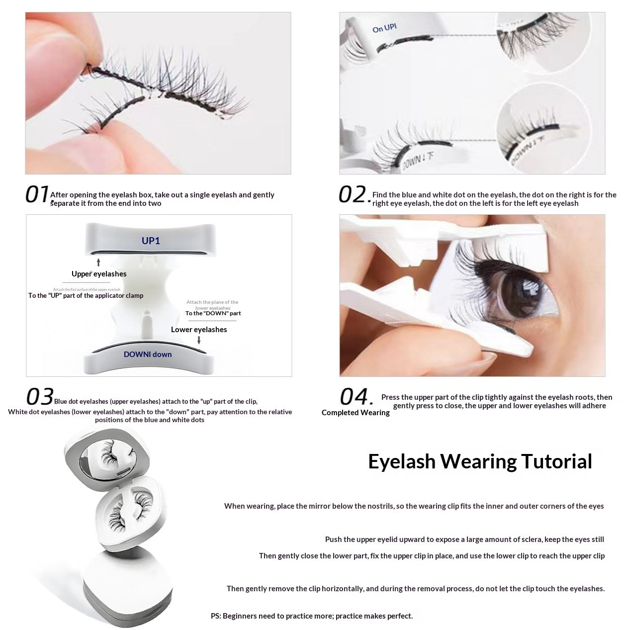 Weiche Magnet-Wimpern