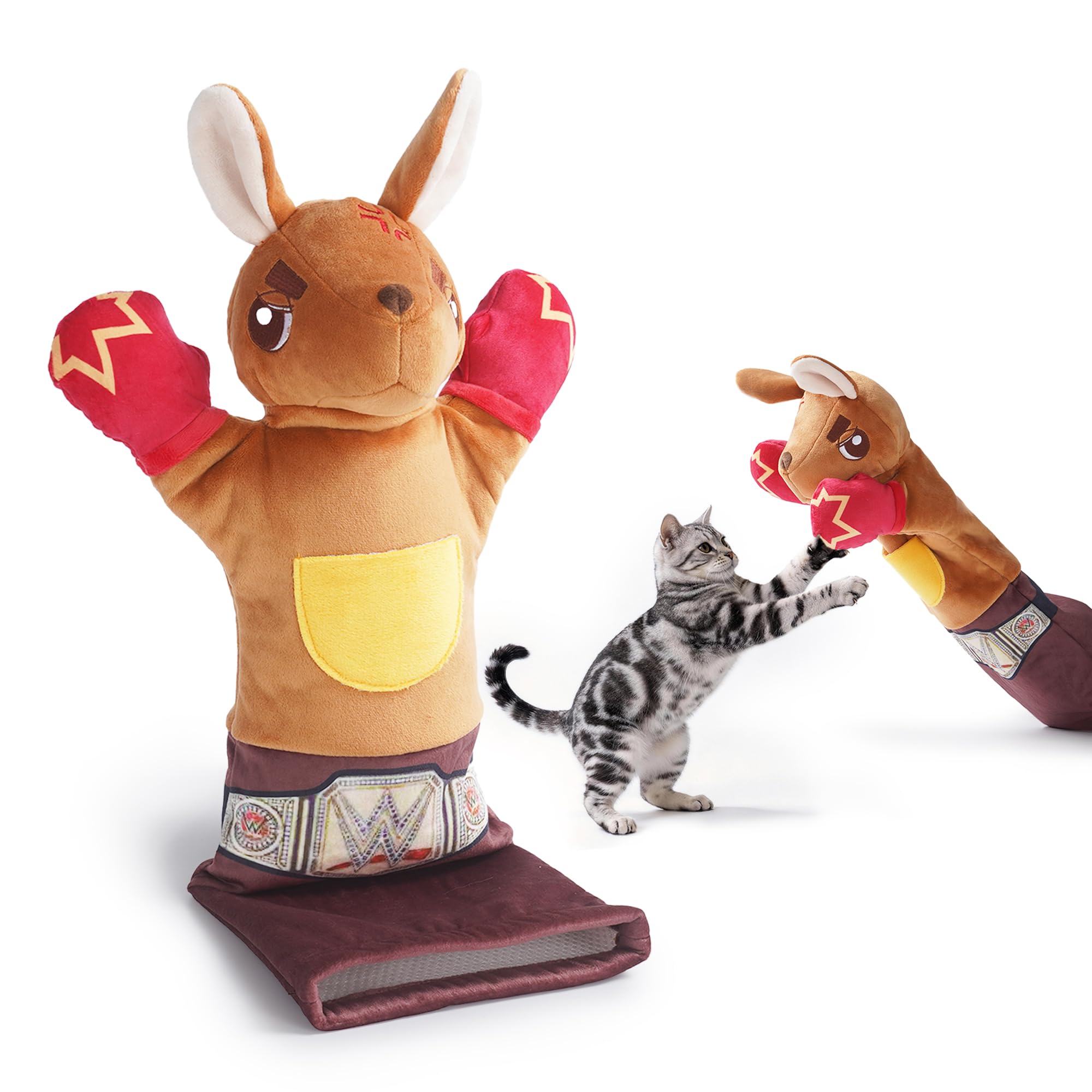 Katzen-Wrestling-Handschuh mit Katzenminze