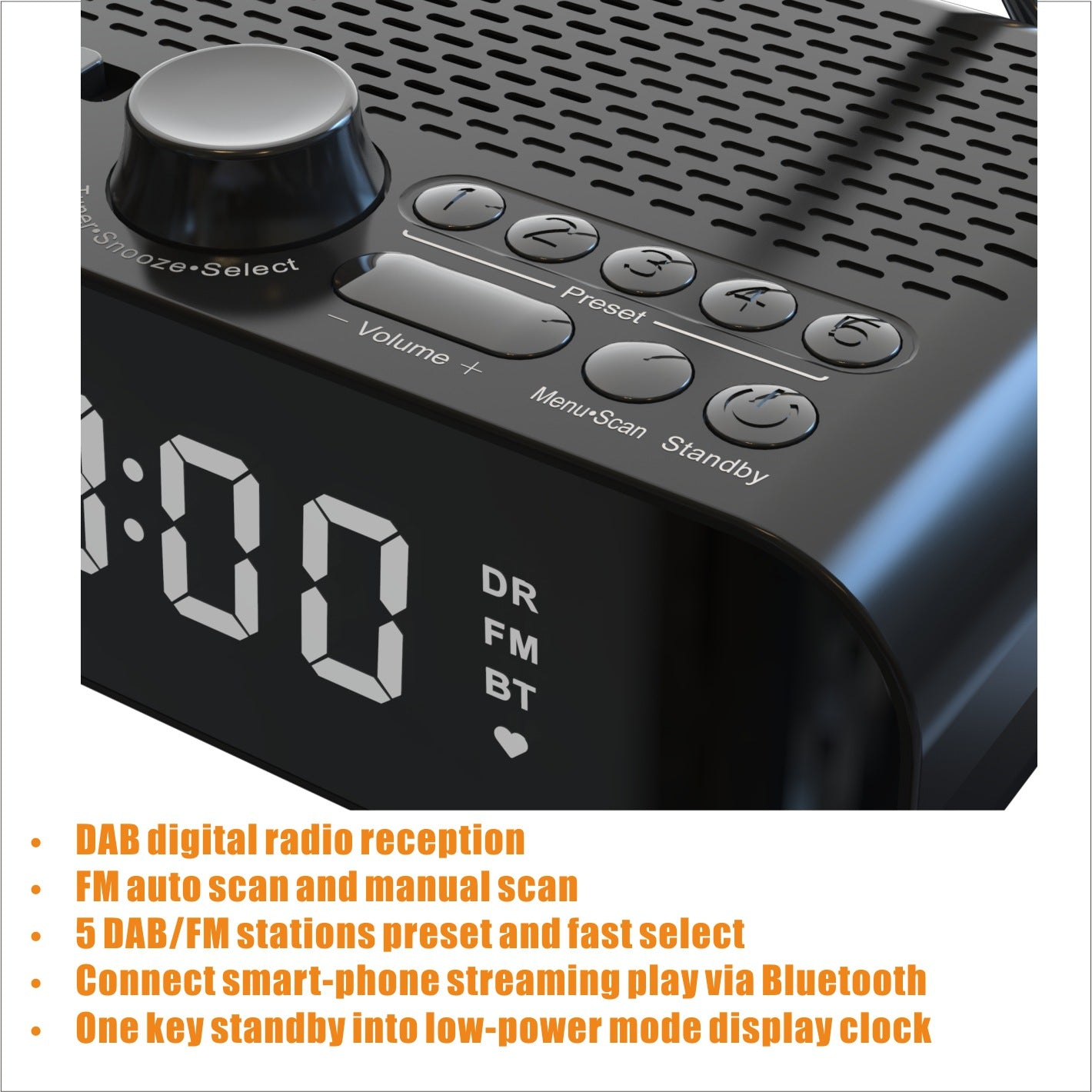 Radio mit Bluetooth und HD-Display