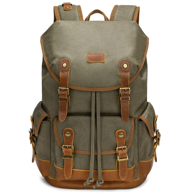 Vintage Canvas Rucksack – wasserdicht, 20-35L