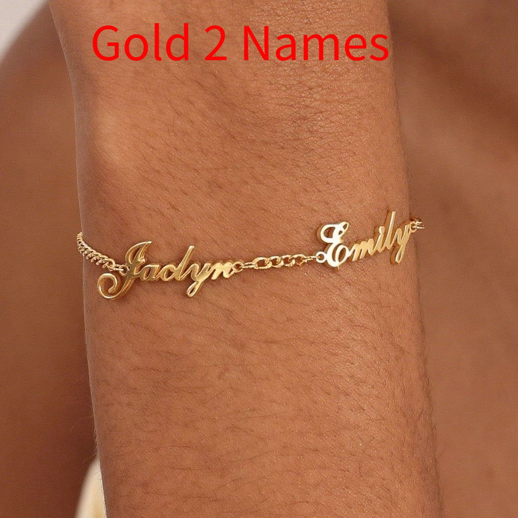 Edelstahl-Armband mit Buchstaben – Bild 11 | LuxeStyle