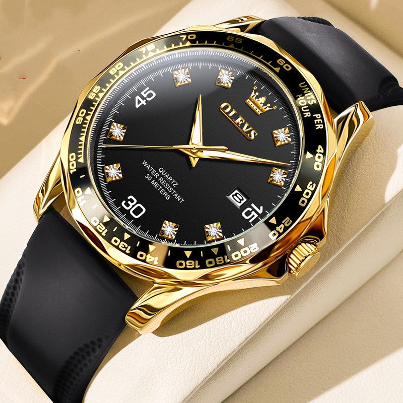 Submariner Quarz-Herrenuhr, Grün, Leuchtzeiger – Bild 10 | LuxeStyle