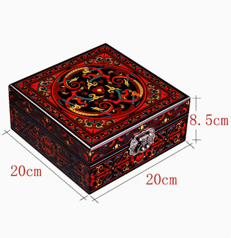 Lacquer-Juwelierbox mit großem Fassungsvermögen