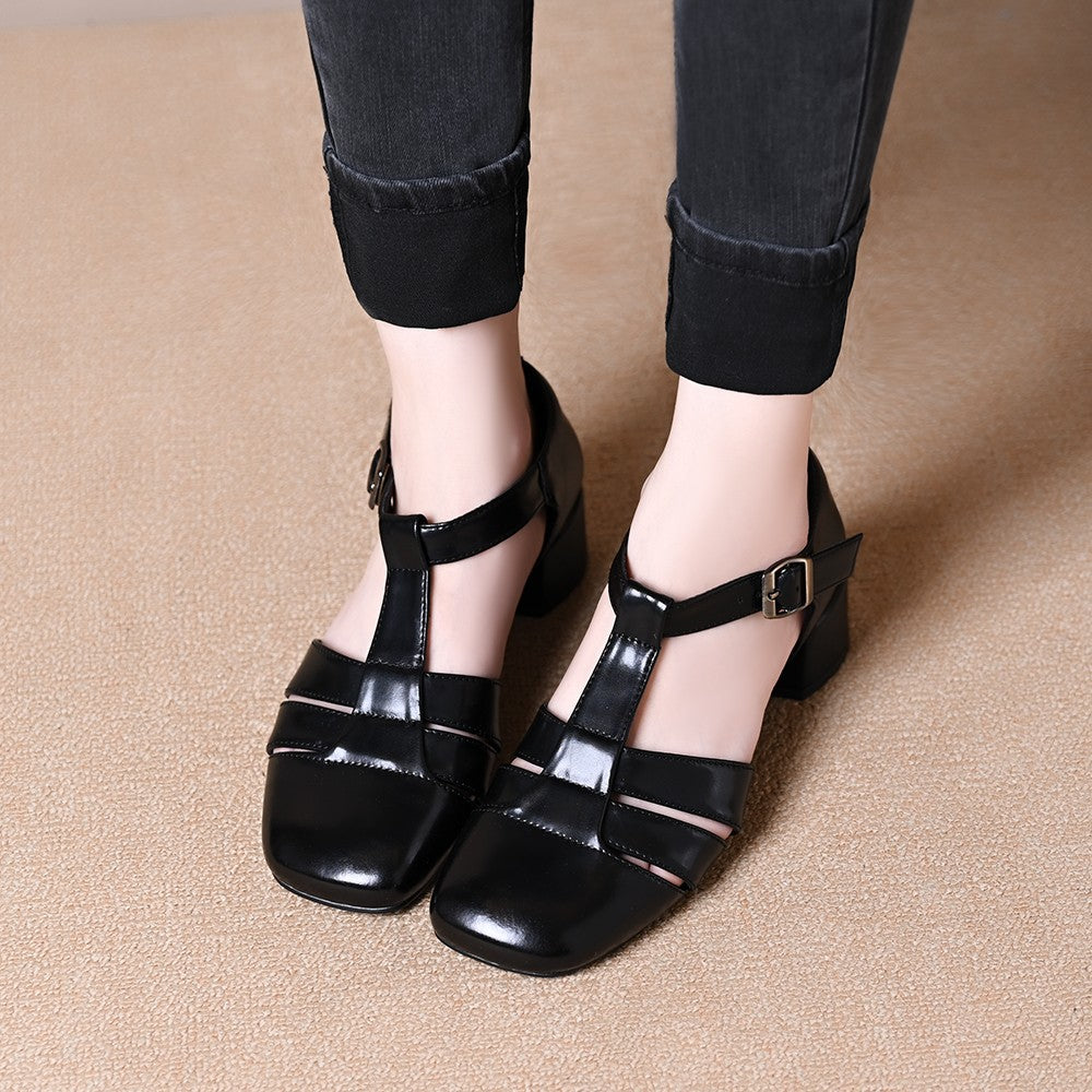 Retro Riemchen-Sandalen mit Chunky-Absatz – Bild 2 | LuxeStyle
