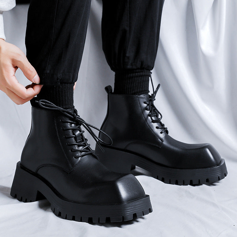 Herren Derby-Schuhe mit dicker Sohle