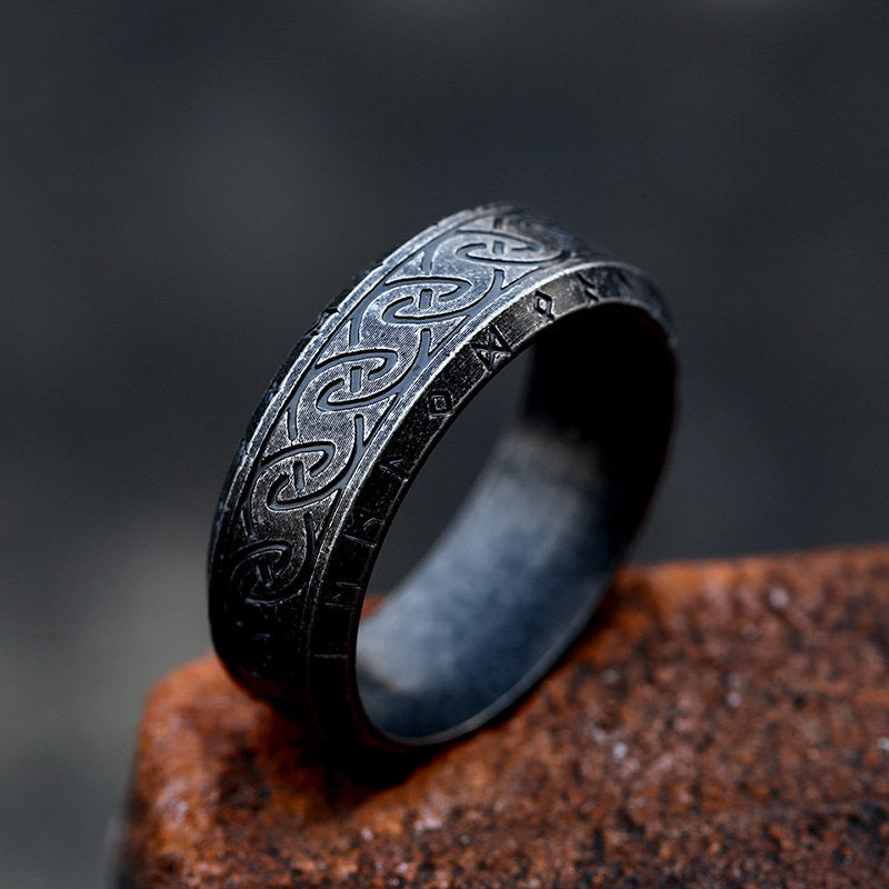 Eleganter Unisex-Ring aus Titanstahl