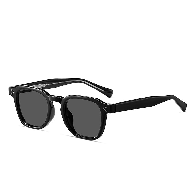 Retro-Sonnenbrille mit polygonalem Rahmen – Bild 1 | LuxeStyle