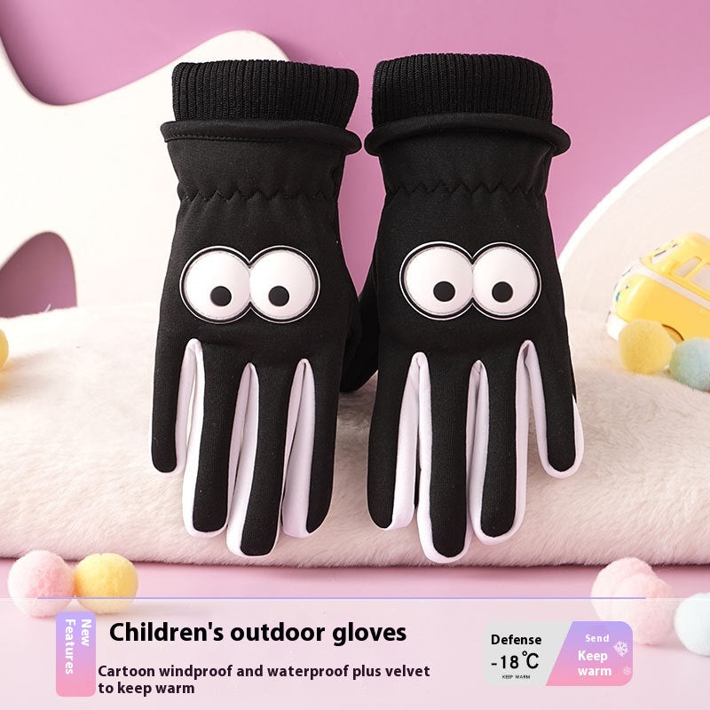 Kinder-Handschuhe Cartoon – Winddicht & Warm