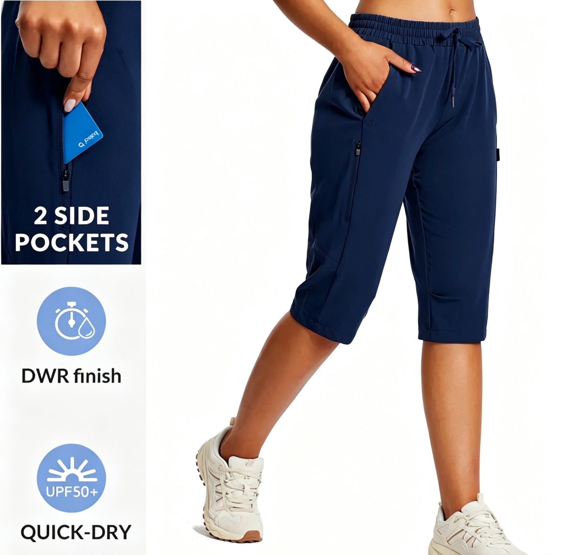 Leichte Sport-Shorts mit Multi-Pockets
